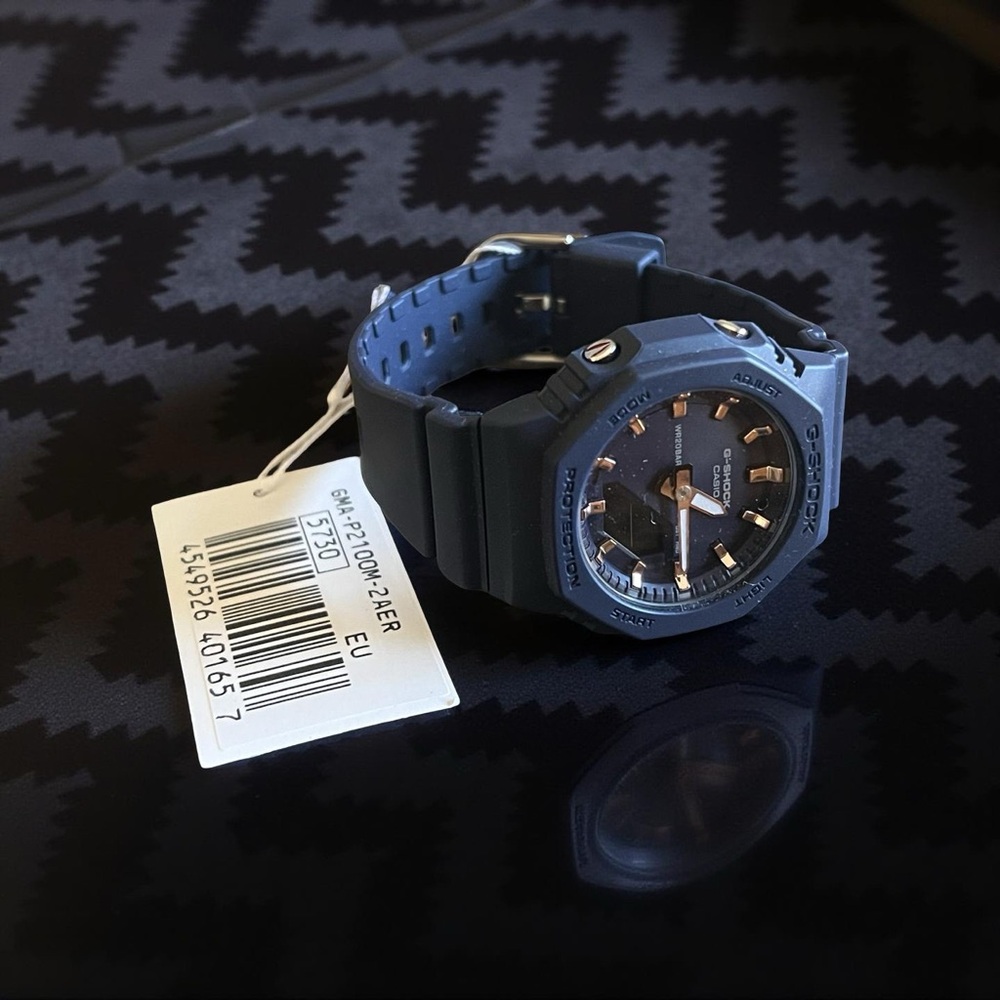 Casio Blue Womens Analogue-Digital Watch G-shock GMA-P2100M-2AER